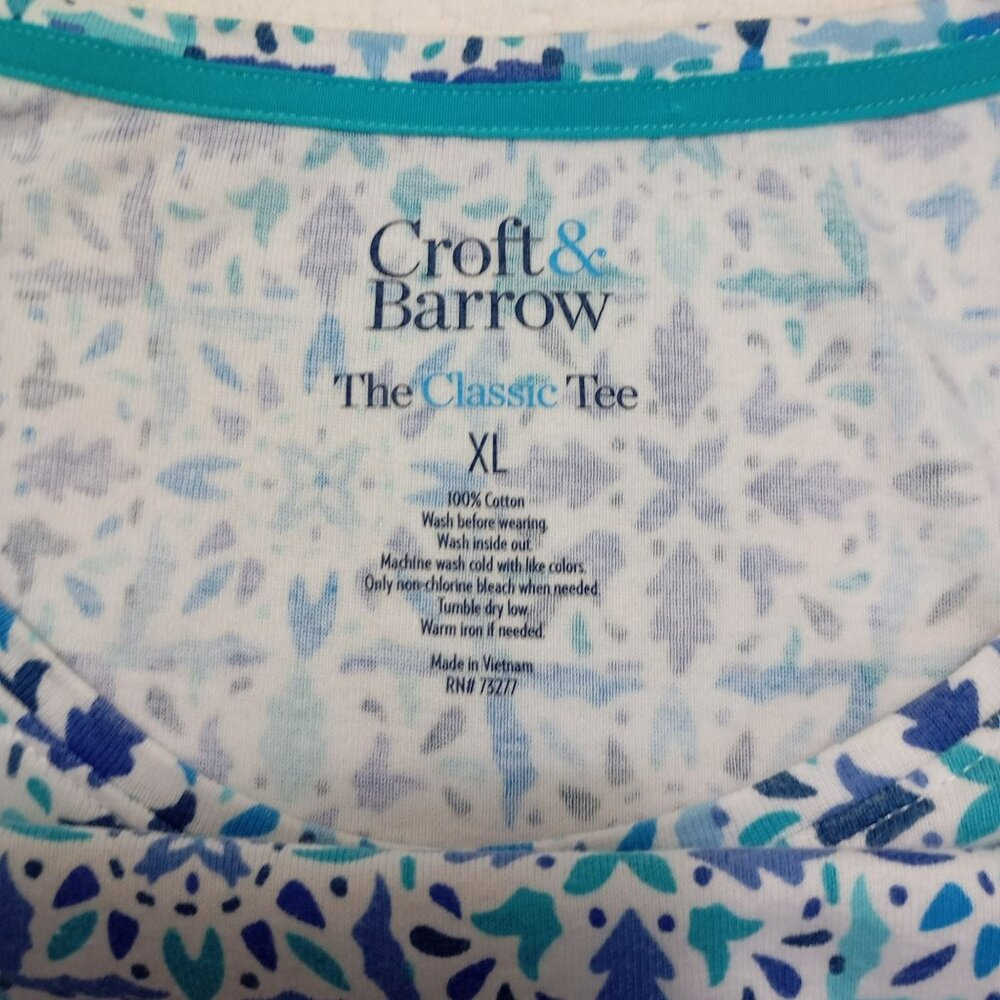 Pack 3 Tee Croft & Barrow The Classic Tee Womens 100% Cotton Sz XL T-Shirt Top - Picture 9 of 11